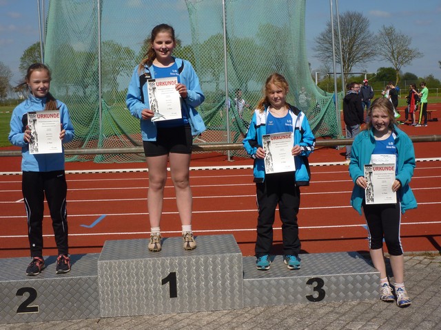 Siegerehrung Kugelstoßen W12